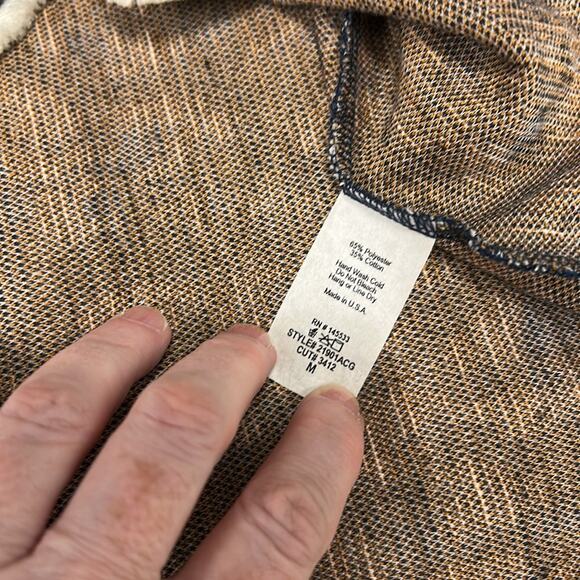 Anthropologie W5 Blue Leopard Print Halter Tank  Top Women’s Size Medium Fringe - Picture 11 of 12